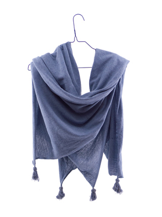<h2>Delicate denim shawl </h2><h3>Sara Philine Conen</h3>
<p>A large shawl made from recycled, well loved, jeans. Worn folded as a triangle, the double layer of fabric gives a cosy warmth.<p>
<div class="shop_page"><a href="http://www.saraphilineconen.com/shop" target="blank"> → Shop</a></div>
<div class="salon_page"><a href="http://www.saraphilineconen.com" target="blank"> → saraphilineconen.com</a></a>
